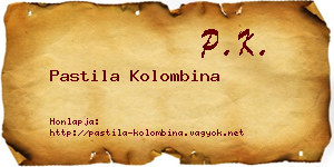 Pastila Kolombina névjegykártya